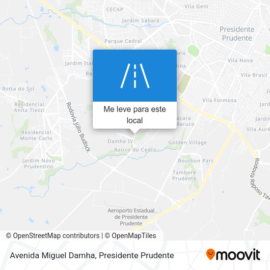 Avenida Miguel Damha mapa