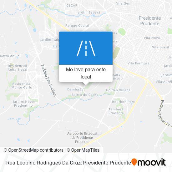 Rua Leobino Rodrigues Da Cruz mapa