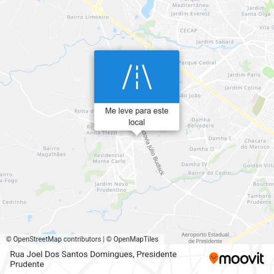 Rua Joel Dos Santos Domingues mapa