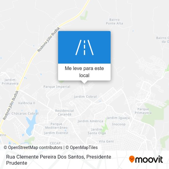 Rua Clemente Pereira Dos Santos mapa