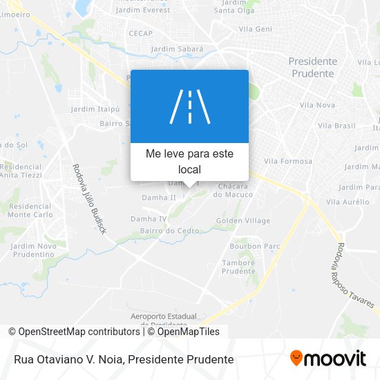 Rua Otaviano V. Noia mapa