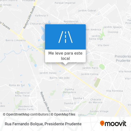 Rua Fernando Bolque mapa