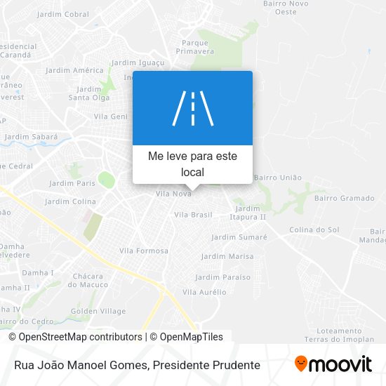 Rua João Manoel Gomes mapa