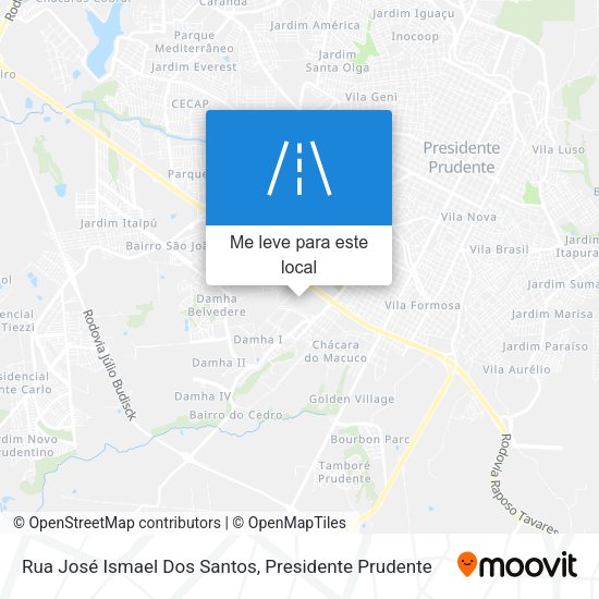 Rua José Ismael Dos Santos mapa