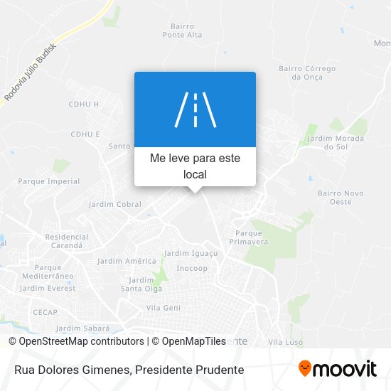 Rua Dolores Gimenes mapa