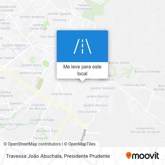 Travessa João Abuchala mapa