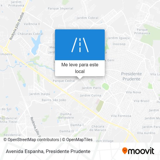 Avenida Espanha mapa