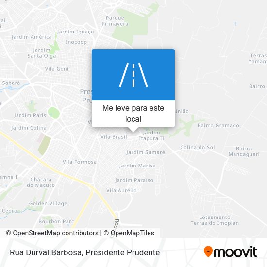 Rua Durval Barbosa mapa