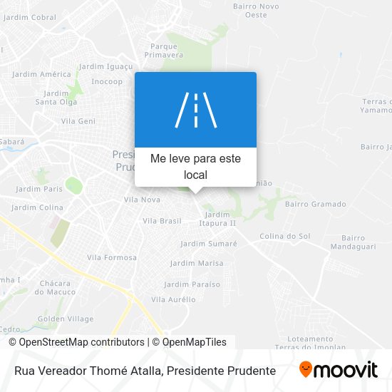 Rua Vereador Thomé Atalla mapa