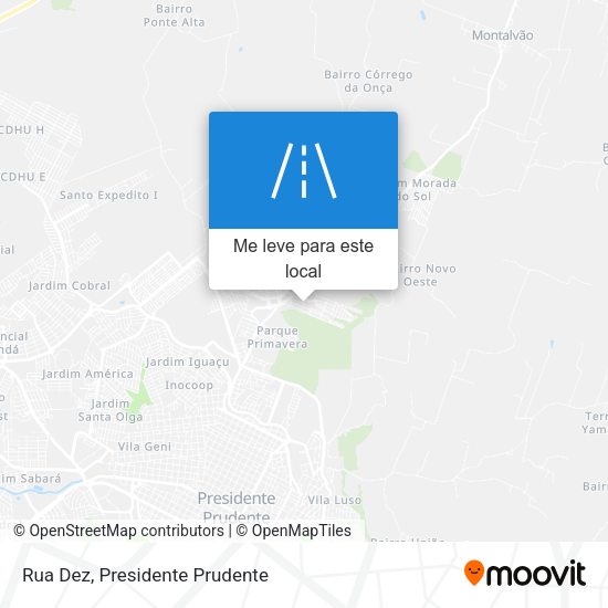 Rua Dez mapa