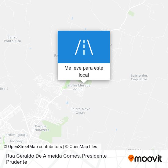 Rua Geraldo De Almeida Gomes mapa
