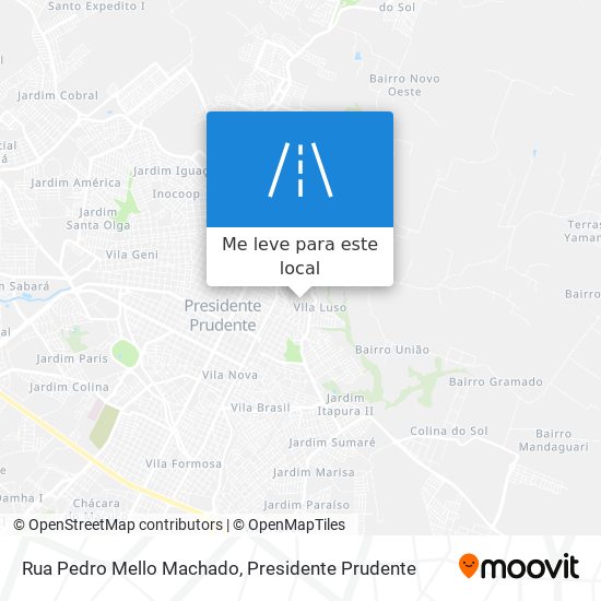 Rua Pedro Mello Machado mapa