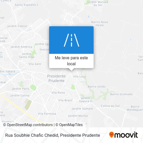 Rua Soubhie Chafic Chedid mapa