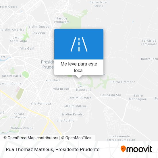 Rua Thomaz Matheus mapa