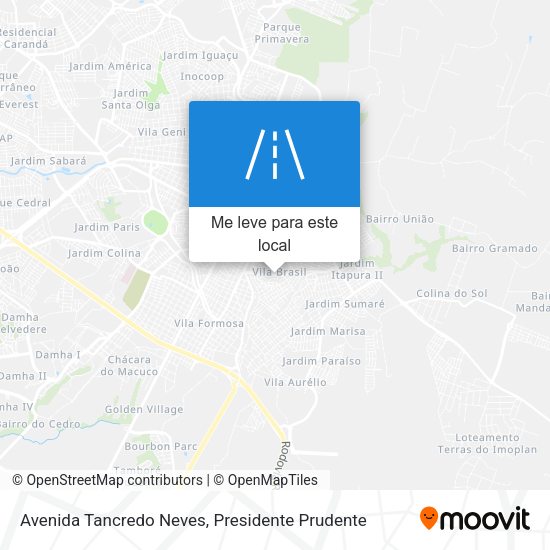Avenida Tancredo Neves mapa
