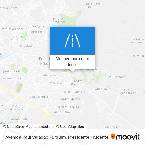 Avenida Raul Valadão Furquim mapa