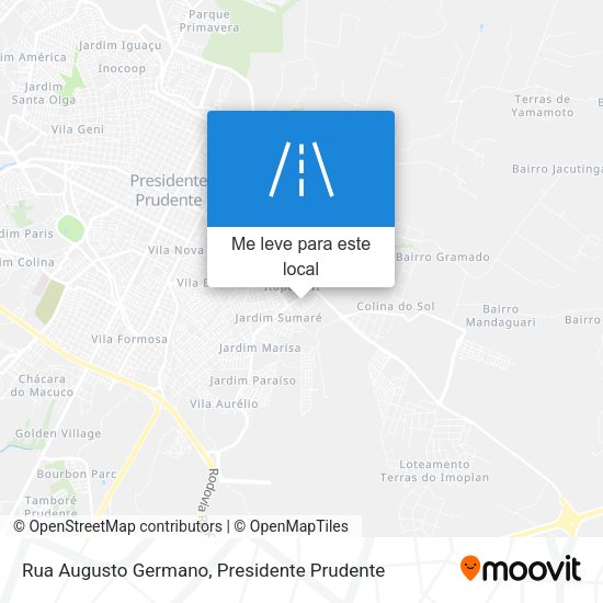 Rua Augusto Germano mapa