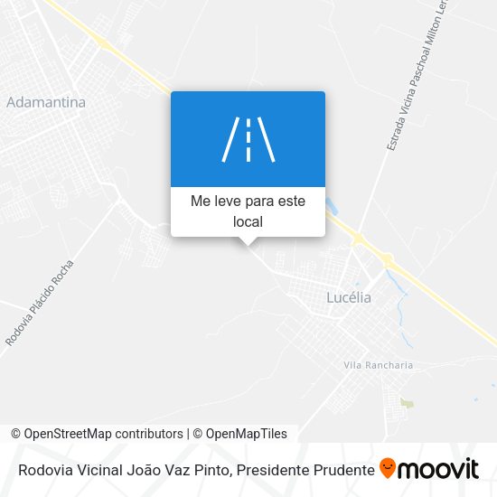 Rodovia Vicinal João Vaz Pinto mapa