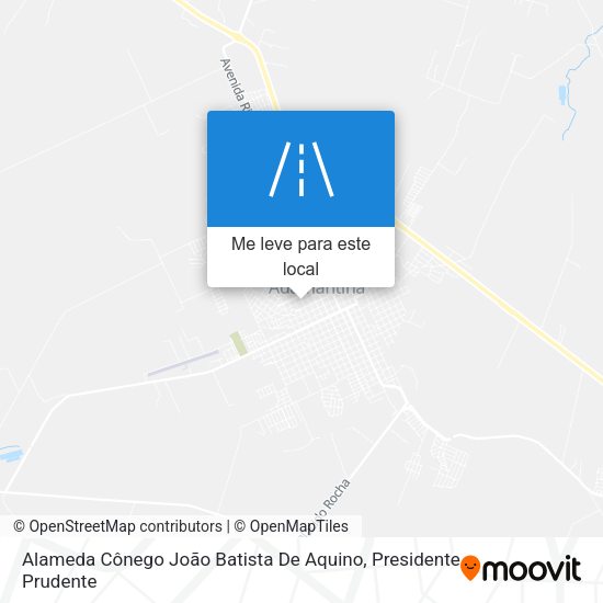 Alameda Cônego João Batista De Aquino mapa