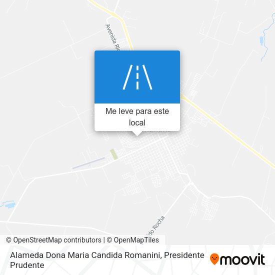 Alameda Dona Maria Candida Romanini mapa