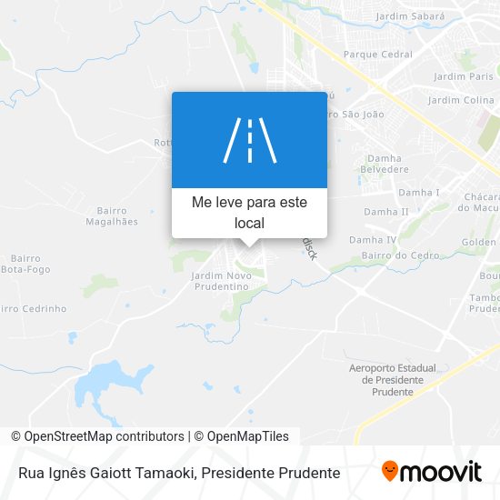 Rua Ignês Gaiott Tamaoki mapa