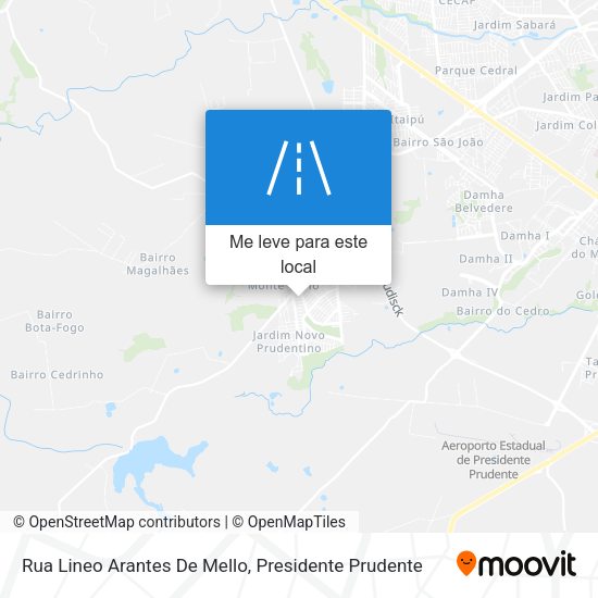 Rua Lineo Arantes De Mello mapa