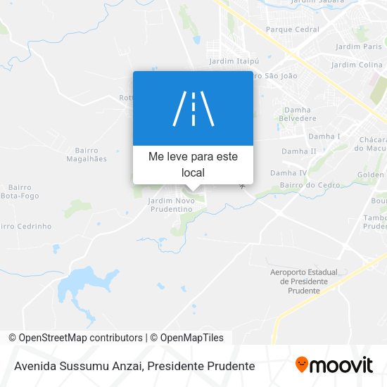 Avenida Sussumu Anzai mapa