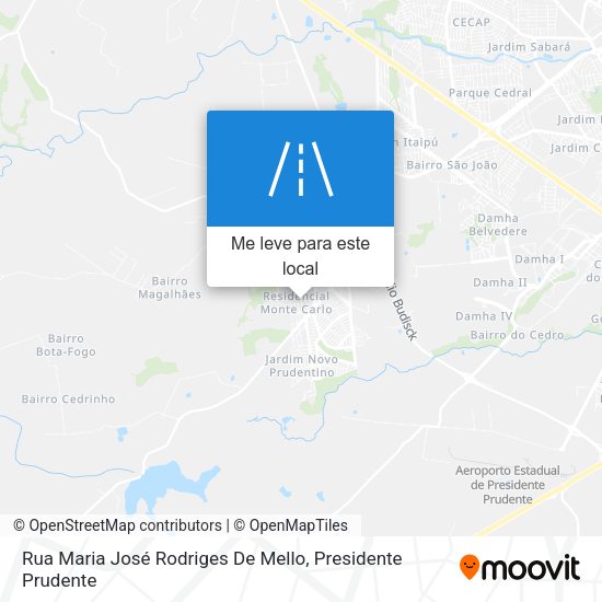 Rua Maria José Rodriges De Mello mapa