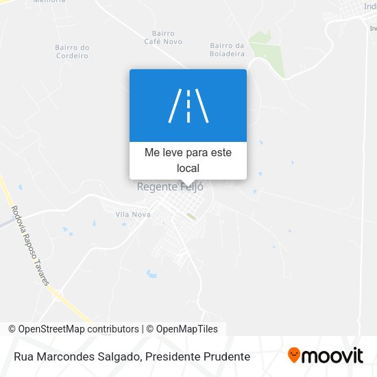 Rua Marcondes Salgado mapa