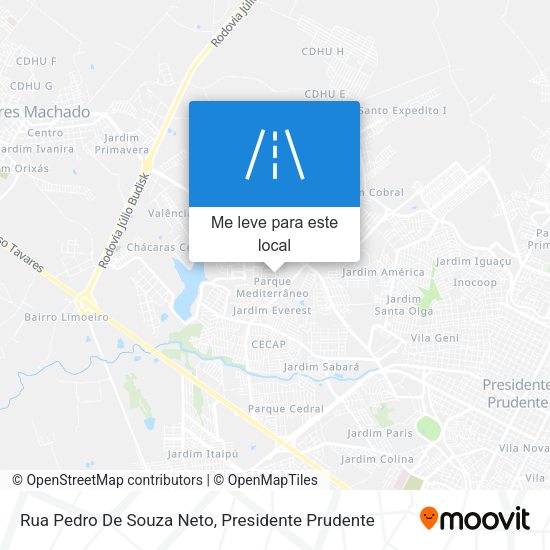 Rua Pedro De Souza Neto mapa