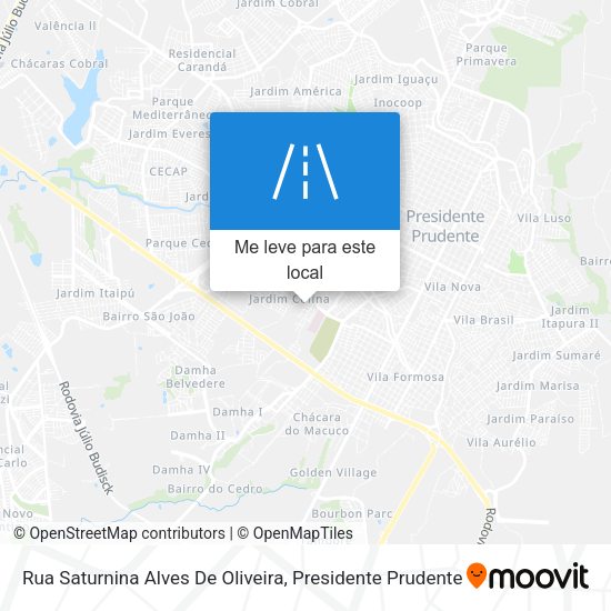 Rua Saturnina Alves De Oliveira mapa