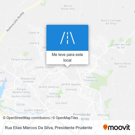 Rua Elias Marcos Da Silva mapa