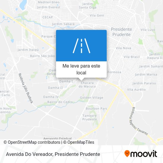 Avenida Do Vereador mapa