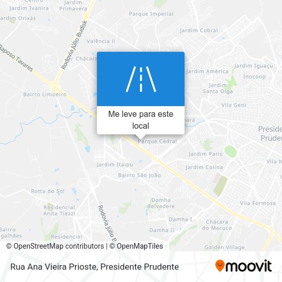 Rua Ana Vieira Prioste mapa