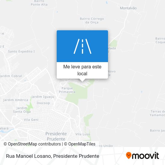 Rua Manoel Losano mapa
