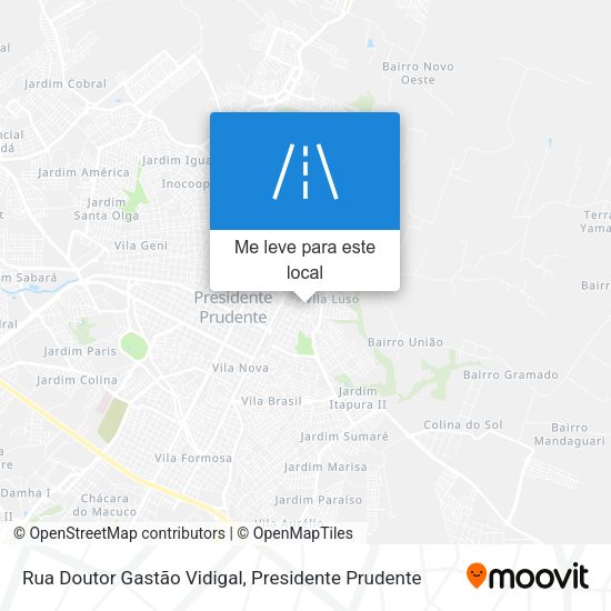 Rua Doutor Gastão Vidigal mapa