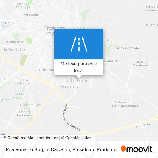 Rua Ronaldo Borges Carvalho mapa