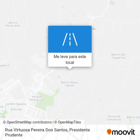 Rua Virtuosa Pereira Dos Santos mapa