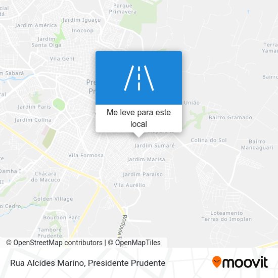 Rua Alcides Marino mapa