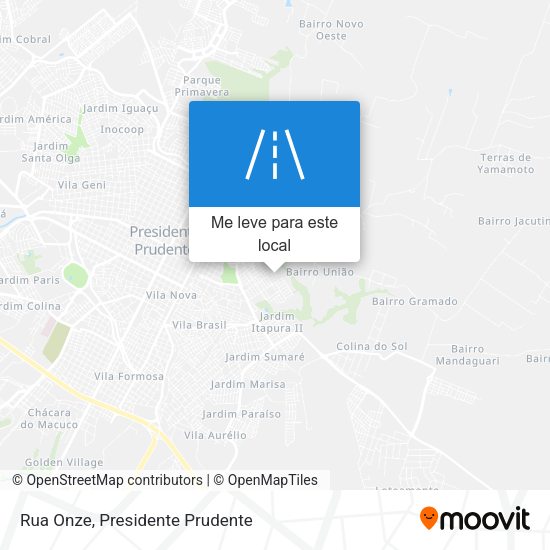 Rua Onze mapa