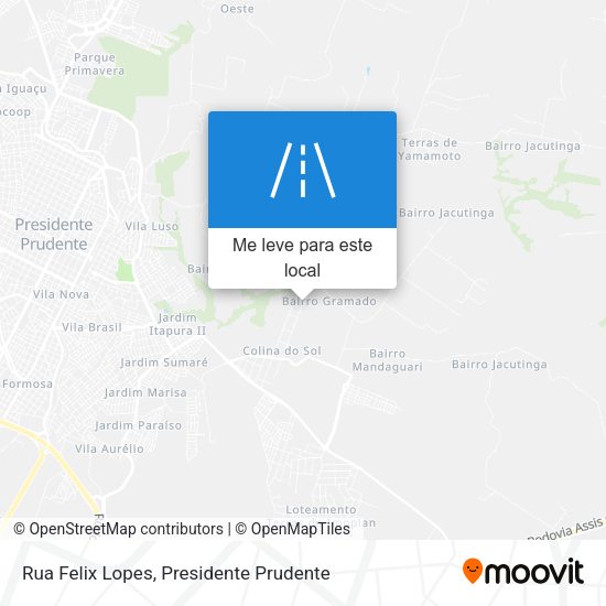Rua Felix Lopes mapa