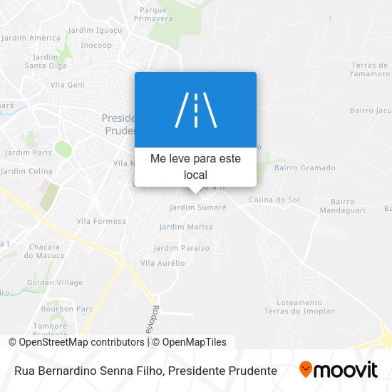 Rua Bernardino Senna Filho mapa