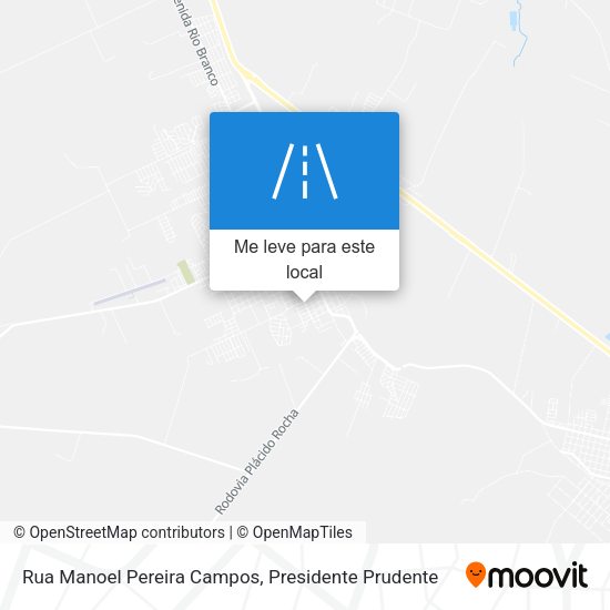 Rua Manoel Pereira Campos mapa