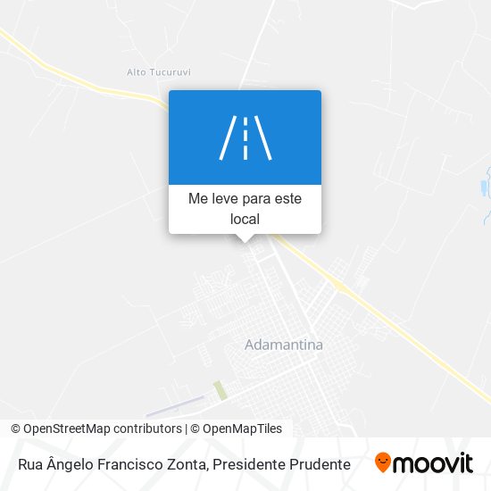 Rua Ângelo Francisco Zonta mapa