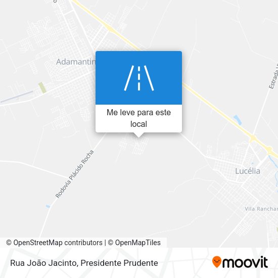 Rua João Jacinto mapa