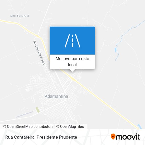 Rua Cantareira mapa