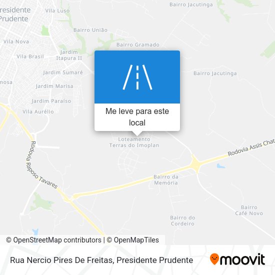 Rua Nercio Pires De Freitas mapa