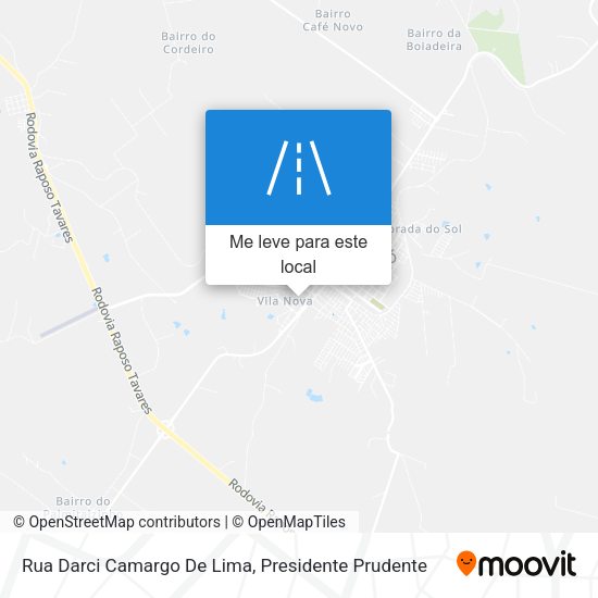 Rua Darci Camargo De Lima mapa