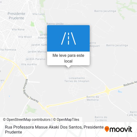 Rua Professora Masue Akaki Dos Santos mapa