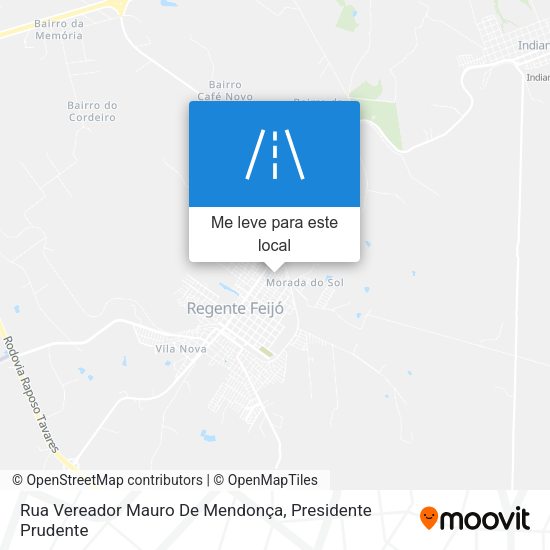 Rua Vereador Mauro De Mendonça mapa